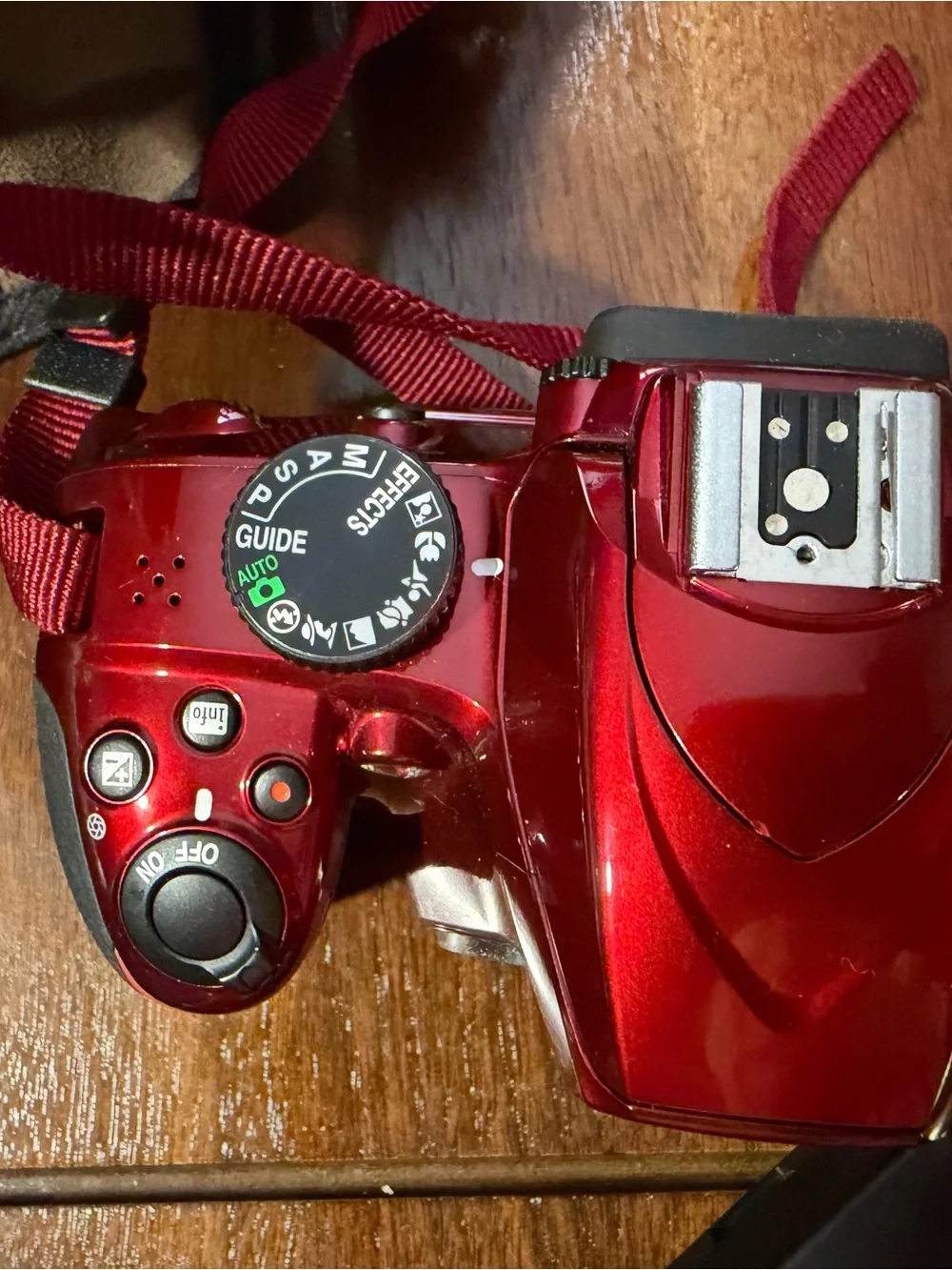 Nikon Red DSLR Camera Body (Nikon D3400 Style)